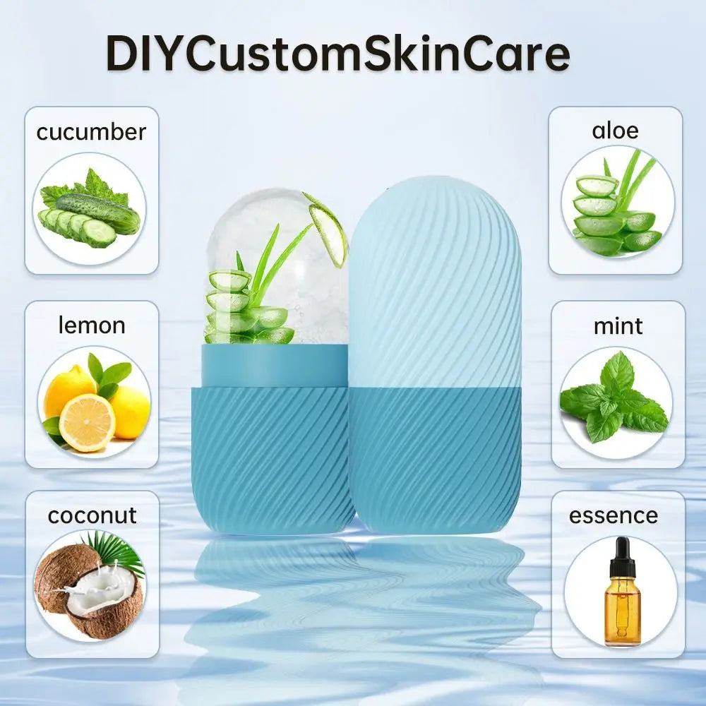 Silicone Ice Roller for Face | Reusable Facial Massager Facial Ice Roller QXL