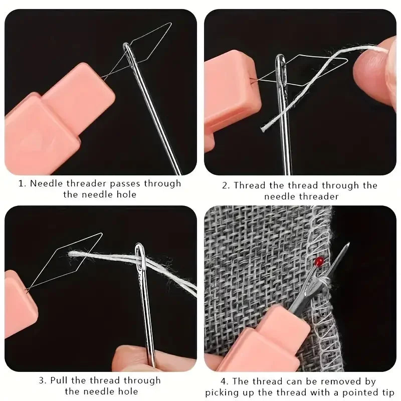 2-in-1 Seam Ripper & Threader Set | Portable Sewing Kit Sewing Tool Set QXL