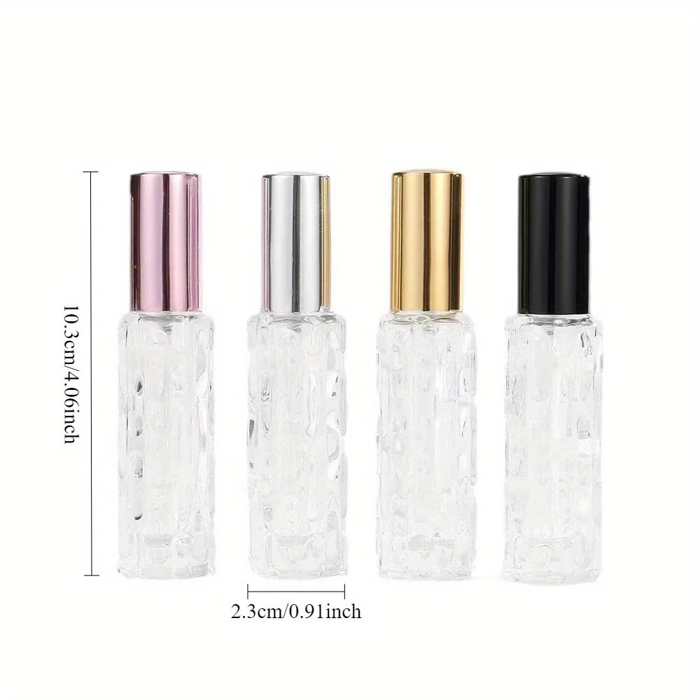 4-Pack 0.34oz Glass Perfume Spray Bottles | Travel Atomizer Perfume Atomizer Set QXL