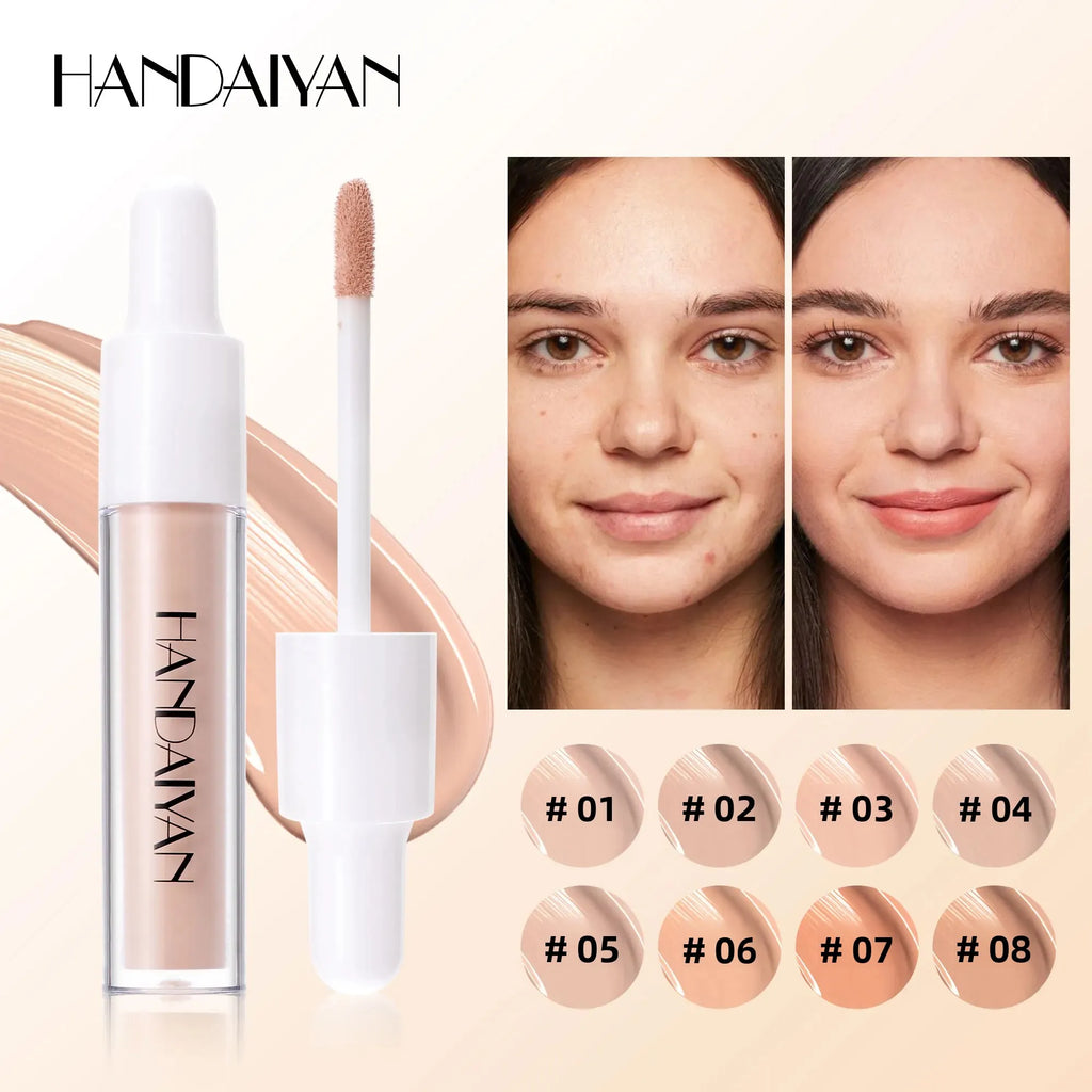 HANDAIYAN 8-Shade Full Coverage Liquid Concealer | Waterproof Liquid Concealer QXL