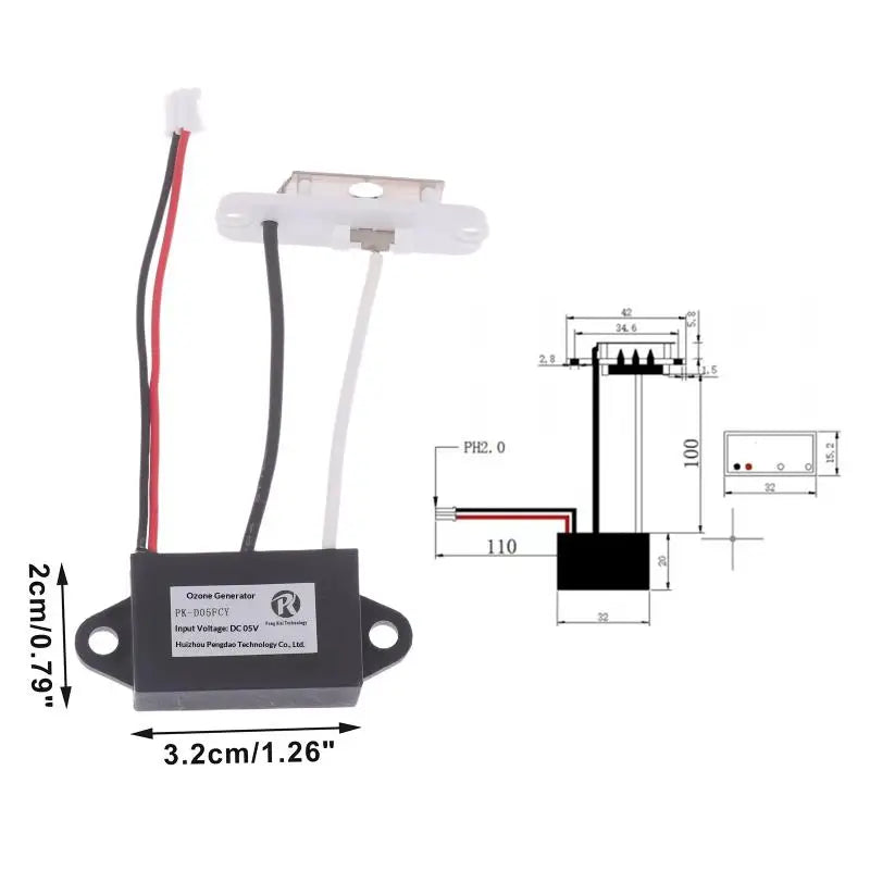5V USB Ozone Air Purifier & Ionizer | Portable Odor Remover Ozone Air Purifier QXL