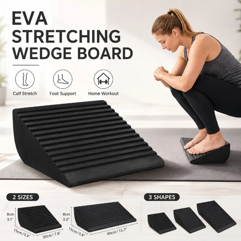 EVA Yoga Wedge Board | Non-Slip Calf & Ankle Stretcher Yoga Wedge Board QXL