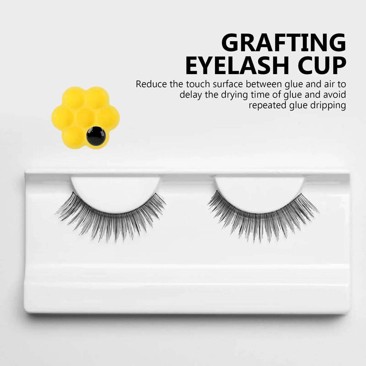 200-Pack Plum Blossom Eyelash Glue Cups | Lash Extension Holder Lash Extension Supplies QXL