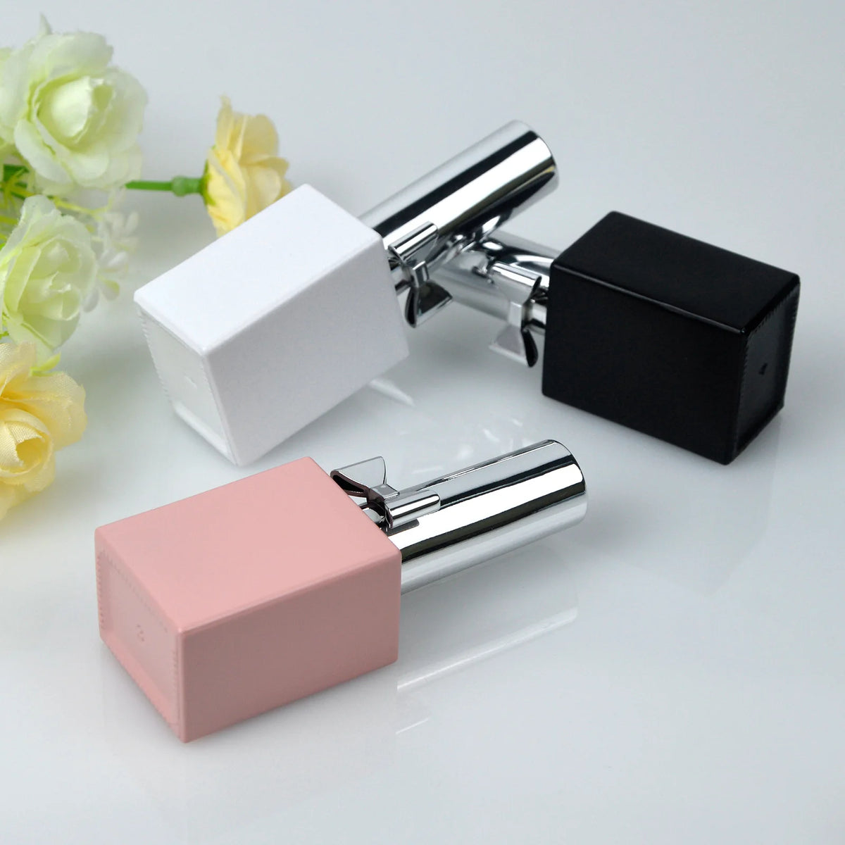 Empty Glass Nail Polish Bottles 10ml & 15ml with Brush Lid Nail Polish Bottle QXL