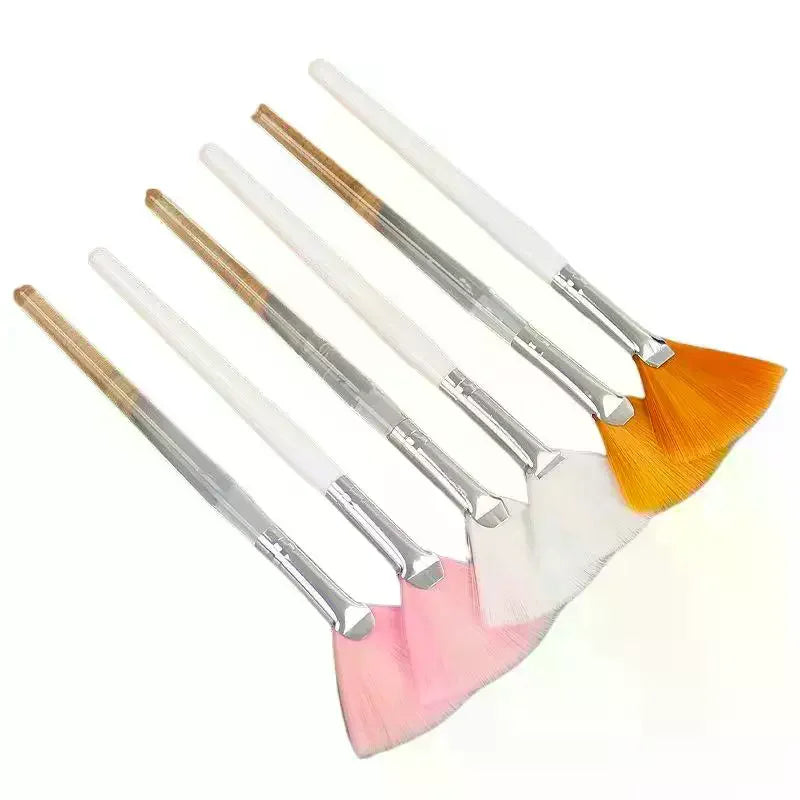 Fan-Shaped Facial Mask Brush | Soft Nylon Applicator Facial Mask Brush QXL