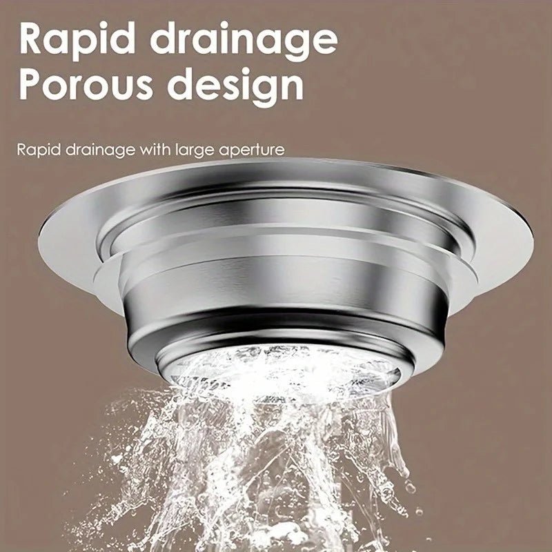 3-in-1 Sink Filter & Bounce Plug Set | Durable ABS Drain Stopper Sink Drain Filter Set QXL