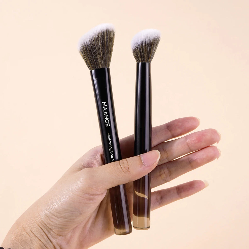 MAANGE 2-Pc Synthetic Makeup Brush Set | Foundation & Concealer Makeup Brush Set QXL