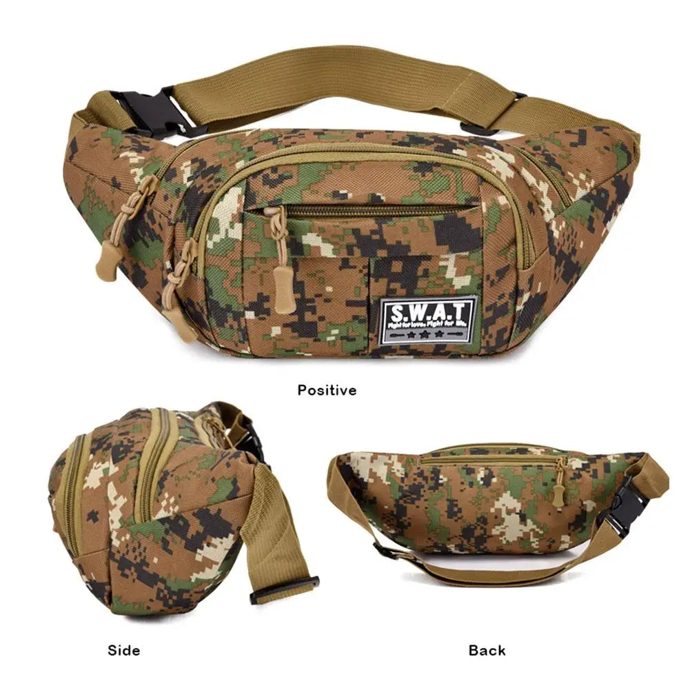 Waterproof Camouflage Sling Waist Bag | Hiking & Travel Sling Waist Bag QXL