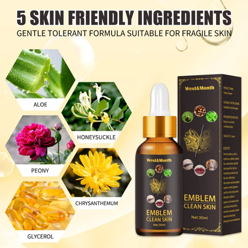 30ml Tattoo Fading Liquid | Microblading Pigment Corrector Tattoo Fading Liquid QXL
