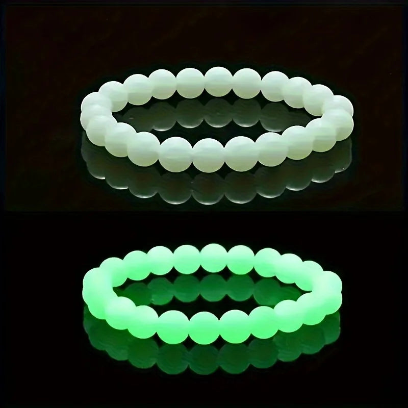 100-Pack Luminous Glow Beads – Jewelry Making & Fishing Craft Beads QXL