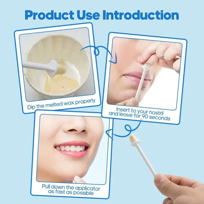 Nose Wax Applicator Sticks 10–100 Pack | VVOCCI Beeswax Tool Nose Wax Applicators QXL
