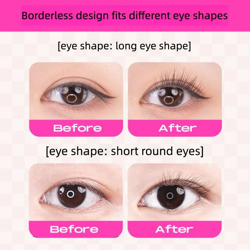 Borderless Wide-Angle Eyelash Curler | Natural Long-Lasting Curl Eyelash Curler QXL