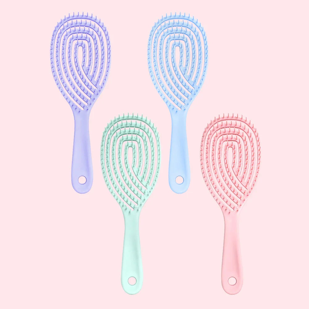 Anti-Static Hollow Rib Comb | Dry & Wet Detangling Comb Hair Detangling Comb QXL
