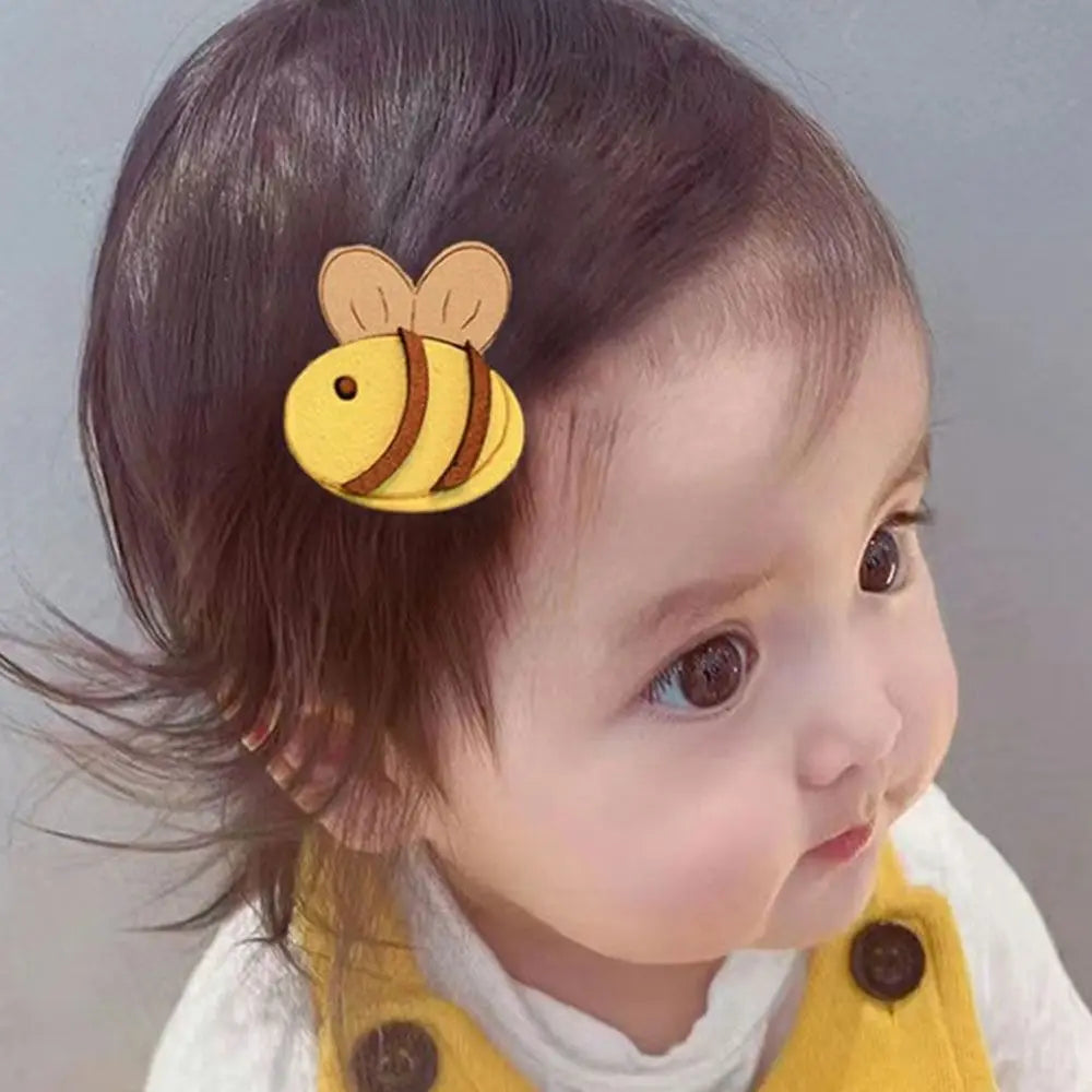 5-Pack Cute Cartoon Hair Clips | Gentle Reusable Bangs Clips Cartoon Hair Clips QXL