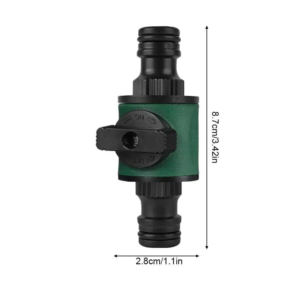 Garden Hose Quick Connector with Shut-Off Valve | ABS Fitting Hose Quick Connector QXL