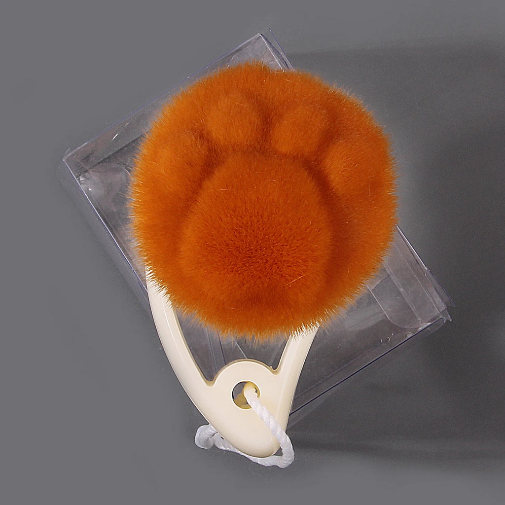 Cat Paw Nail Art Dust Brush | Soft Cleaning Brush in Clear Box Nail Art Brush QXL