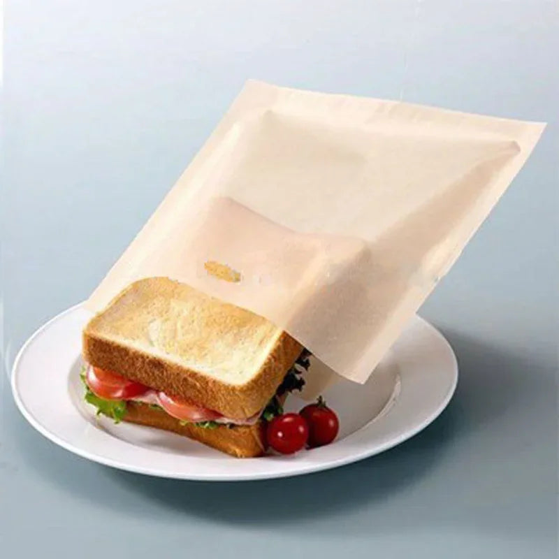 10-Pack Reusable Non-Stick Toaster Bags | PTFE Heat-Resistant Toaster Bags QXL