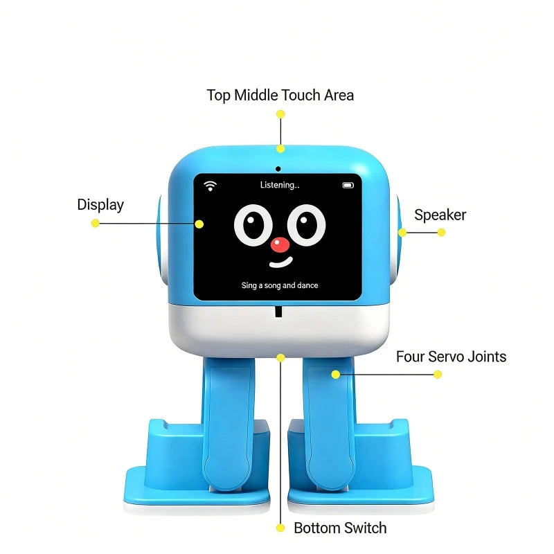 AI Interactive Robot Toy | Speech Recognition & LCD Display Interactive Robot Toy QXL