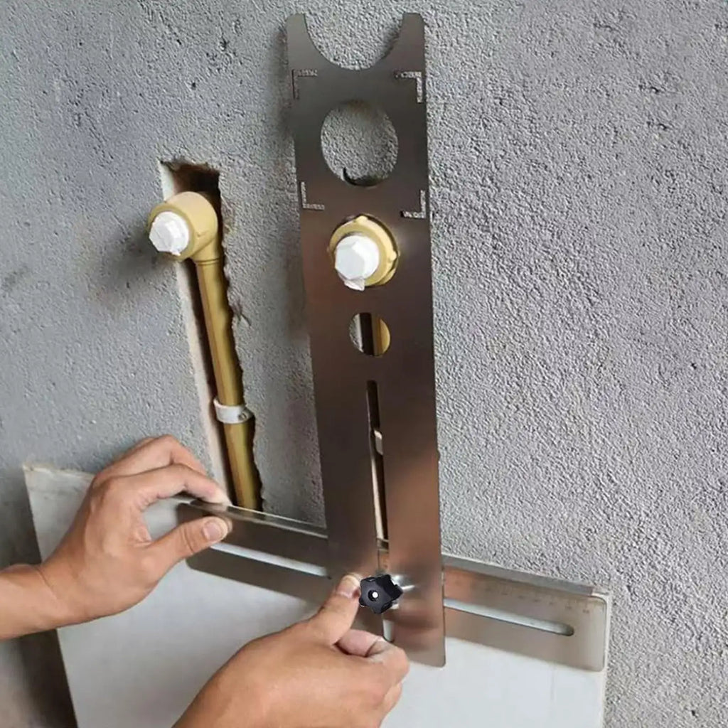 Adjustable Tile Hole Locator | Stainless Steel Drill Guide Tile Drill Guide QXL