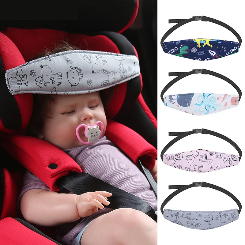 Baby Head Support Pillow & Adjustable Stroller Safety Belt Baby Head Support Pillow QXL