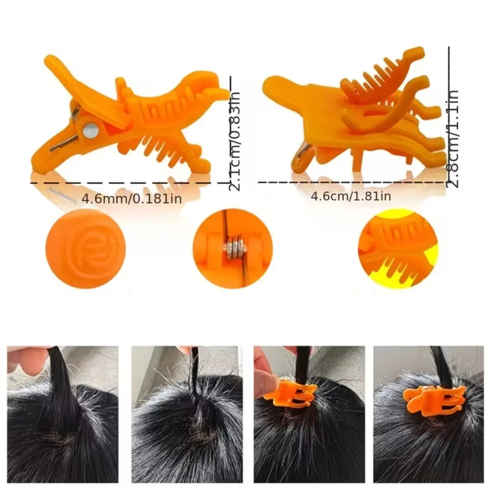10-Pack Men's Reusable Perm Clips | Hair Curl Styling Clamps Perm Styling Clips QXL