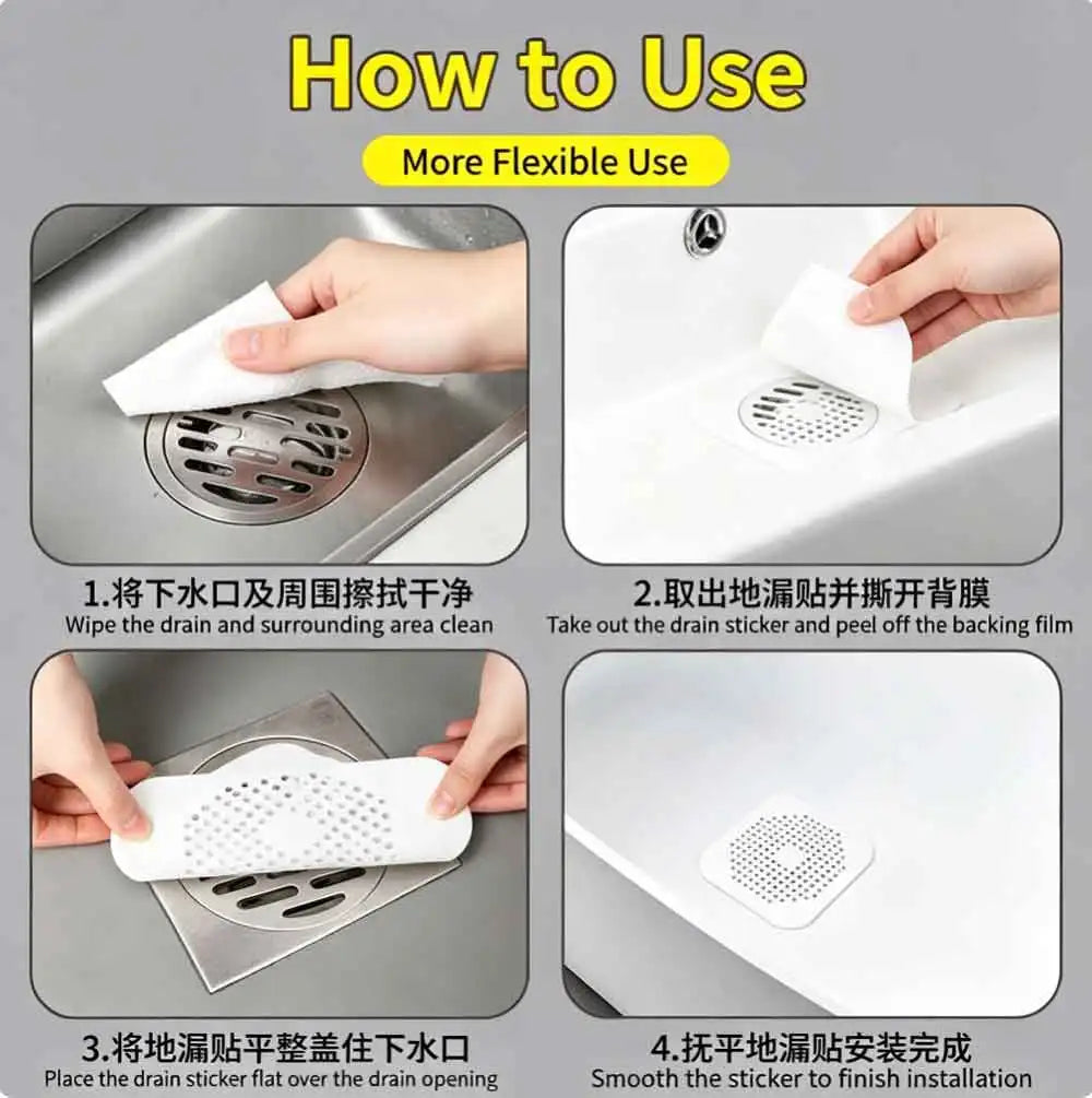 Silicone Floor Drain Hair Catcher & Sink Strainer Filter Drain Hair Catcher QXL
