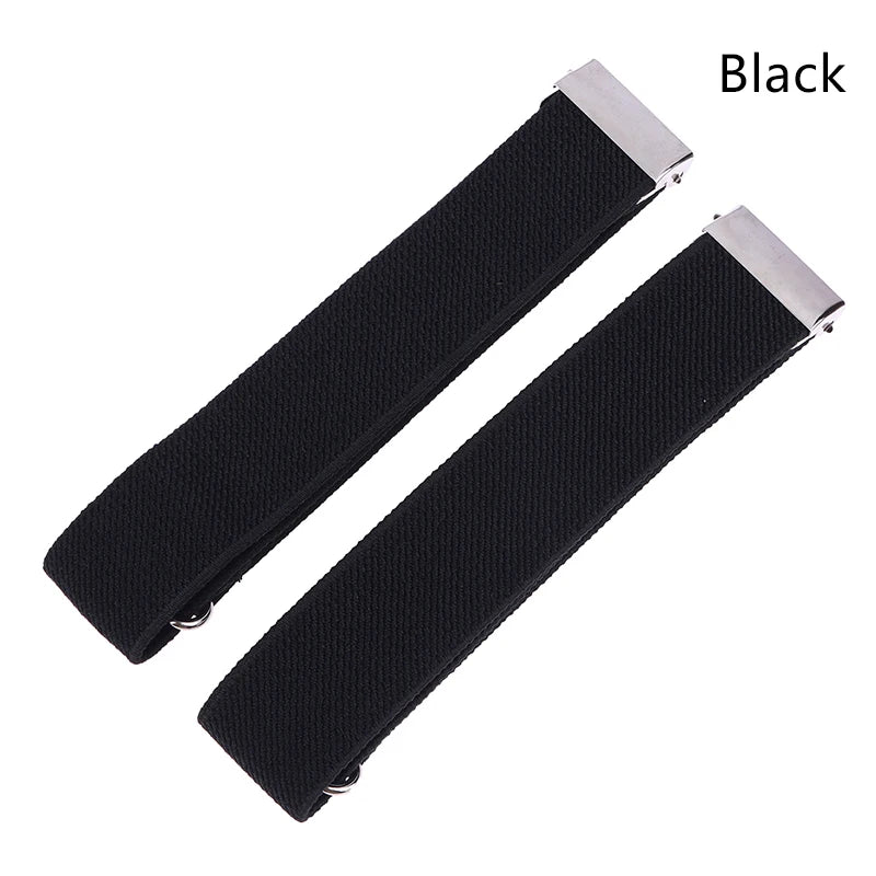 Elastic Shirt Sleeve Holders – Adjustable Anti-Slip Armbands Sleeve Holders QXL Black
