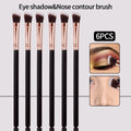 KOSSHOW 6-Pc Eye Makeup Brush Set | Shadow & Blending Eye Makeup Brush Set QXL 6pcs