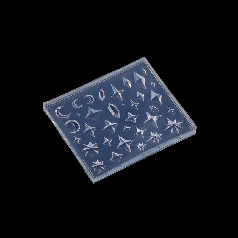 Silicone Nail Art Molds – Diamond, Rhombus & Pentagram DIY Silicone Nail Mold QXL