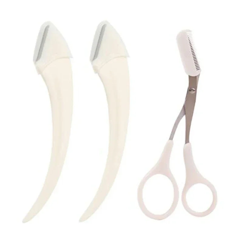 Eyebrow Trimmer Razor & Comb Set | 1/2/3 Pcs Face Shaper Eyebrow Trimmer Razor QXL