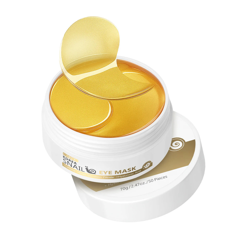 LAIKOU Sakura & Snail Eye Mask – Hydrating, Brightening 50pc Under Eye Mask QXL
