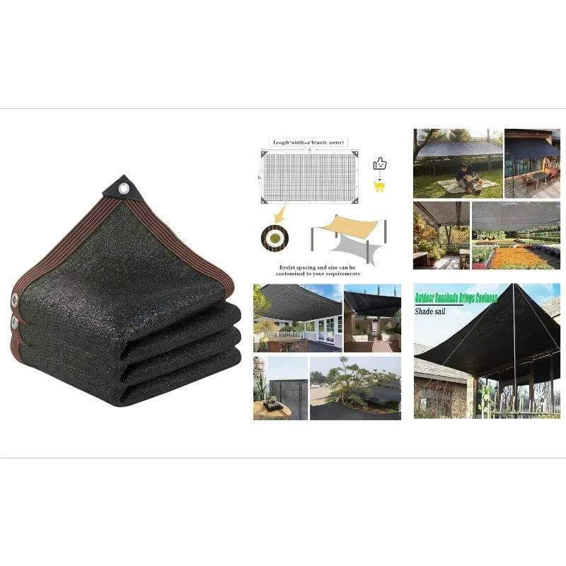 4x6m 95% UV Shade Net with Grommets | Outdoor Shading Cloth UV Shade Net QXL