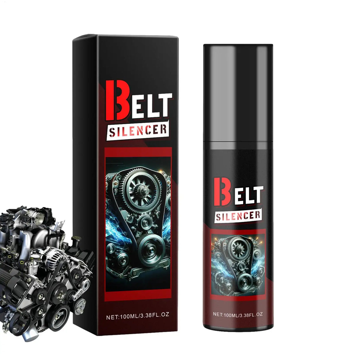 Car Engine Belt Dressing Spray 100ml | Quiets & Extends Belt Life Belt Dressing Spray QXL
