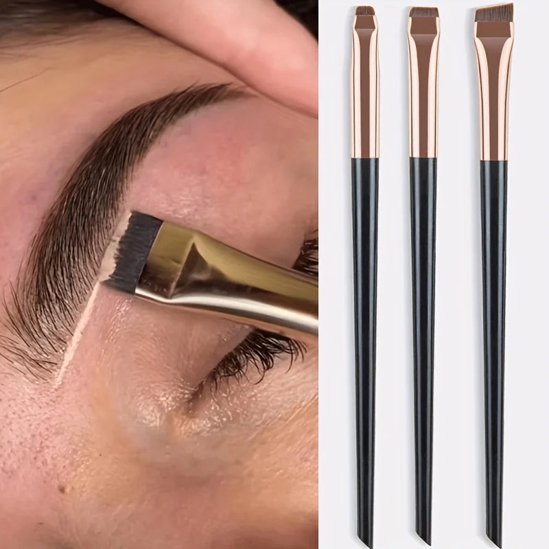3-Piece Eye Makeup Brush Set | Eyeliner, Brow & Shadow Eye Makeup Brush Set QXL