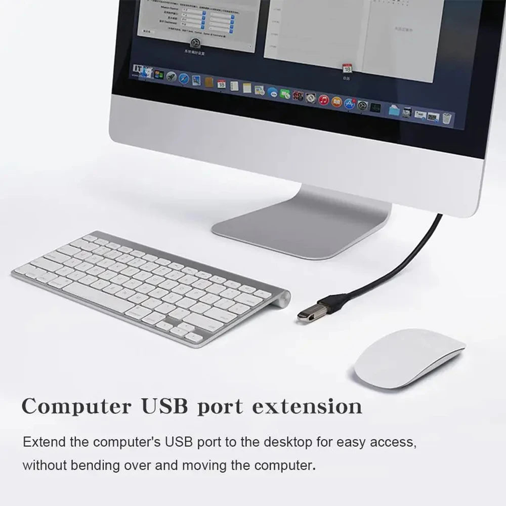 USB 2.0 Extension Cable A Male to A Female – 1m & 1.5m Black USB Extension Cable QXL