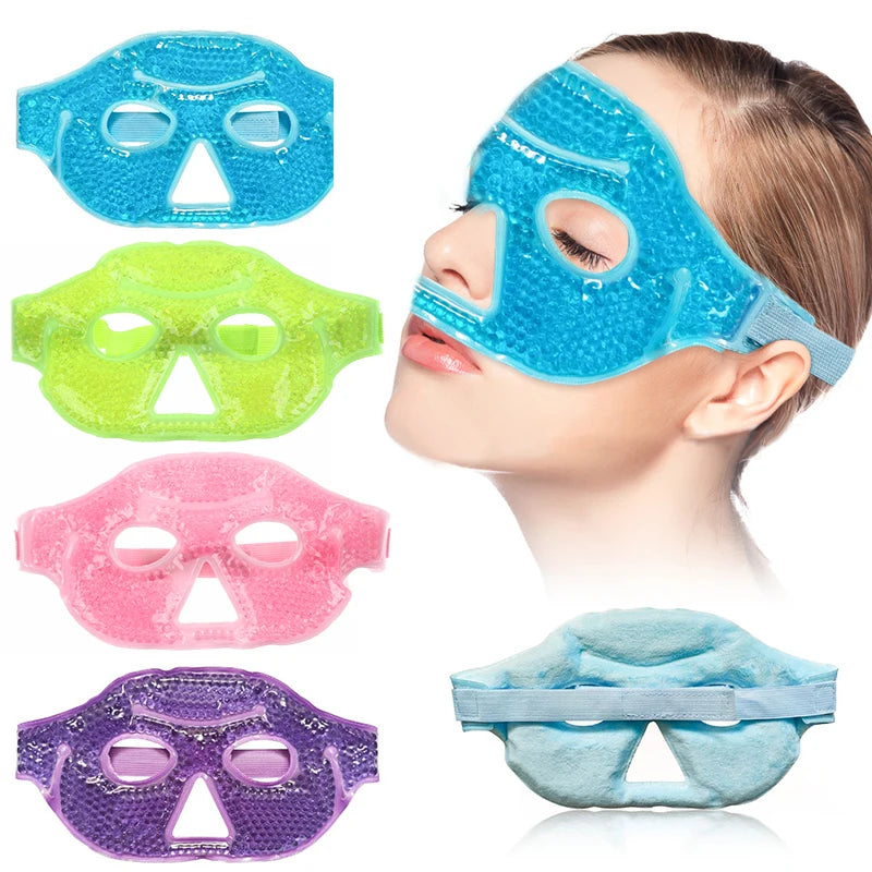 Reusable Gel Bead Eye Mask | Hot & Cold Face Compress Gel Eye Mask QXL