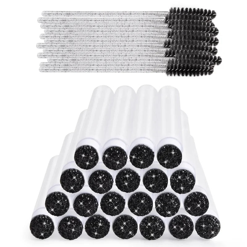 50/100-Pack Eyelash Wand Storage Tubes | Dustproof Brush Caps Brush Storage Tubes QXL