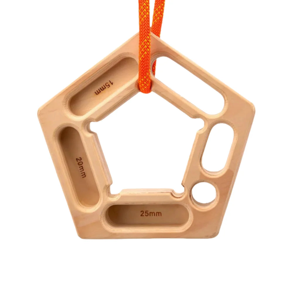 Wooden Hangboard Finger Strengthener | Climbing Pull-Up Board Climbing Hangboard QXL Rope color random