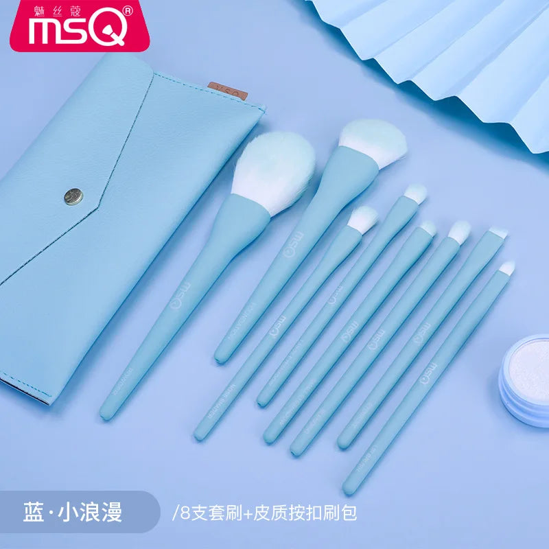 8-Piece Candy-Colored Makeup Brush Set | Beginner Eye Brushes Makeup Brush Set QXL Little Romance
