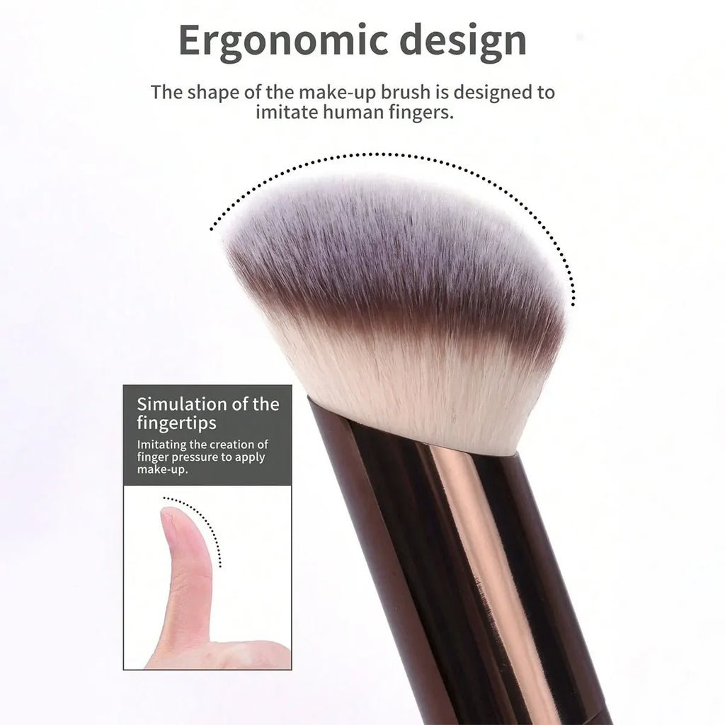 Beveled Foundation Brush | Soft Fiber Makeup Blush Brush Foundation Makeup Brush QXL