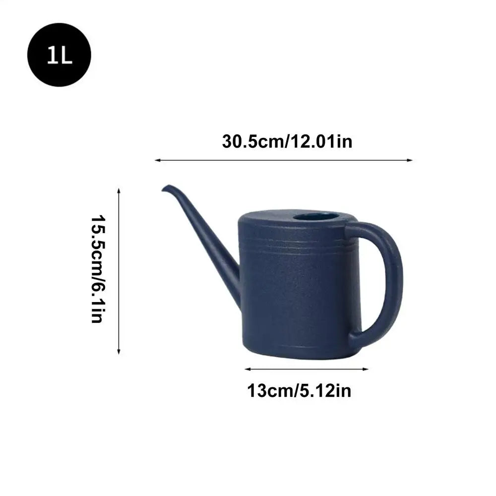1L Long Spout Indoor Plant Watering Can | Portable & Lightweight Indoor Watering Can QXL Blue