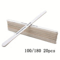 FUMOSIK Grey Nail Files Kit – 100/180/240 Grit Manicure Nail File Kit QXL 20pcs