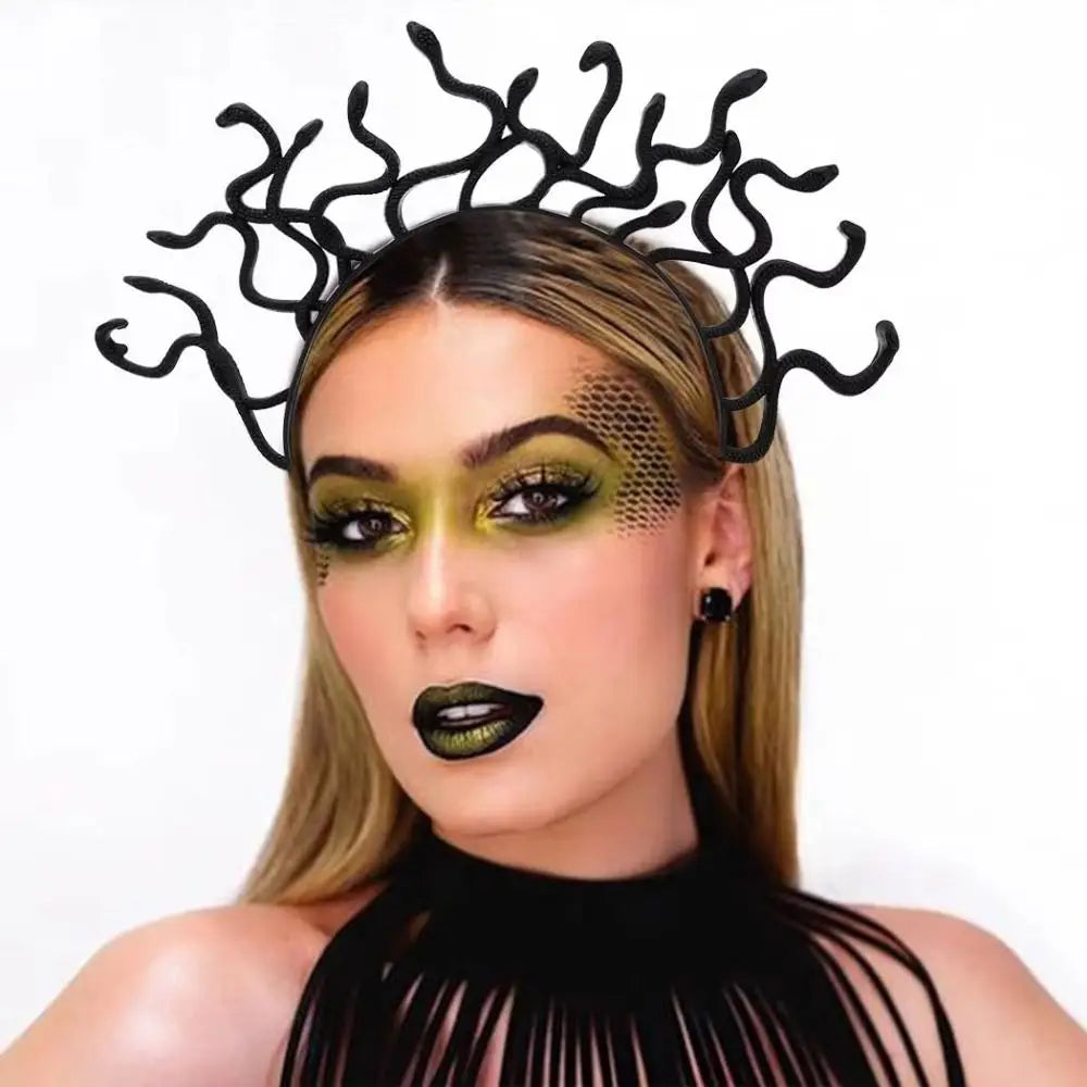 Medusa Snake Headband | Halloween Cosplay Hair Hoop Costume Headband QXL