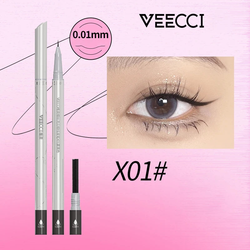 VEECCI Double-Ended Liquid Eyeliner – Waterproof & Long-Lasting Liquid Eyeliner Pen QXL