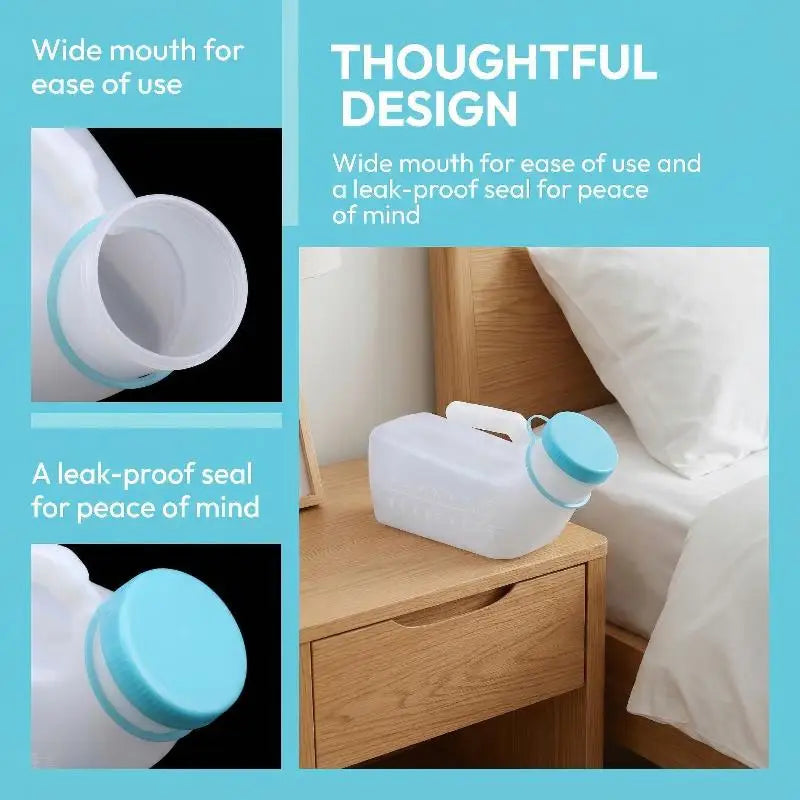 Portable 1000ml Men's Urinal Bottle | Car Travel & Bedside Portable Urinal Bottle QXL