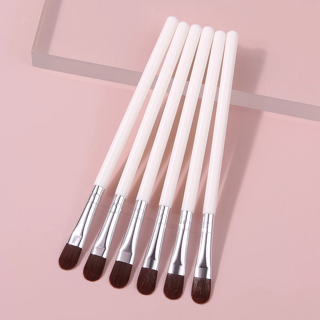 KOSSHOW 6-Pc Eyeshadow Brush Set | Soft Nylon Eye Makeup Brushes Eyeshadow Brush Set QXL
