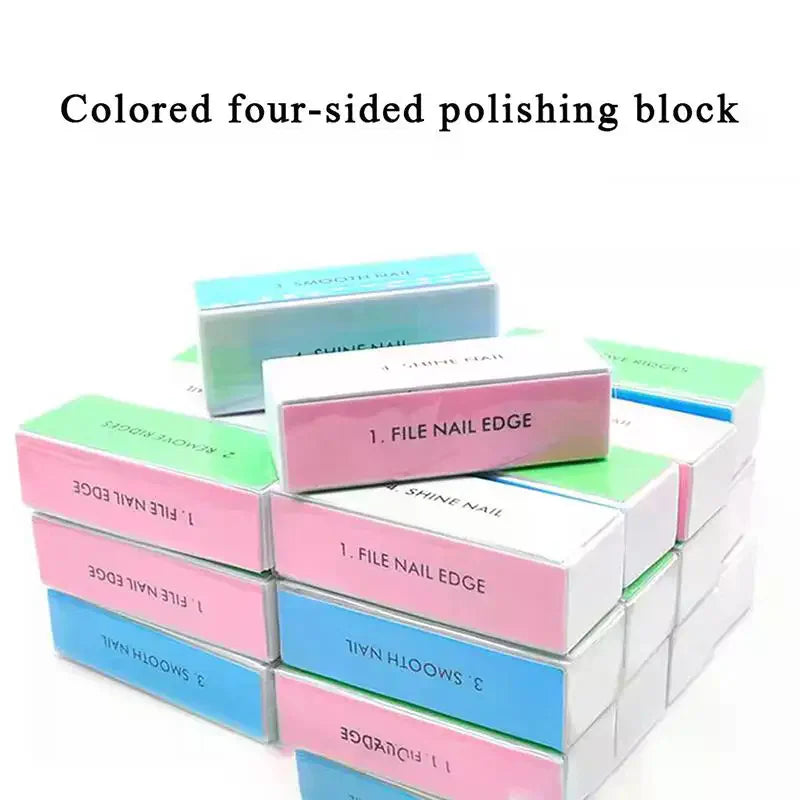 5-Pack 4-Way Nail Buffer Blocks | Sanding, Shine & Manicure Nail Buffer Block QXL
