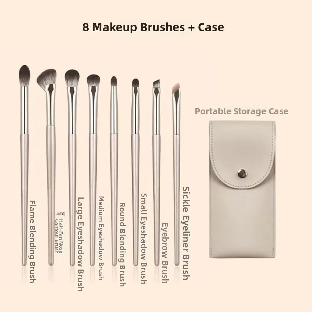 Angled Triangle Makeup Brush Set | Contour & Under-Eye Kit Makeup Brush Set QXL 8pcs