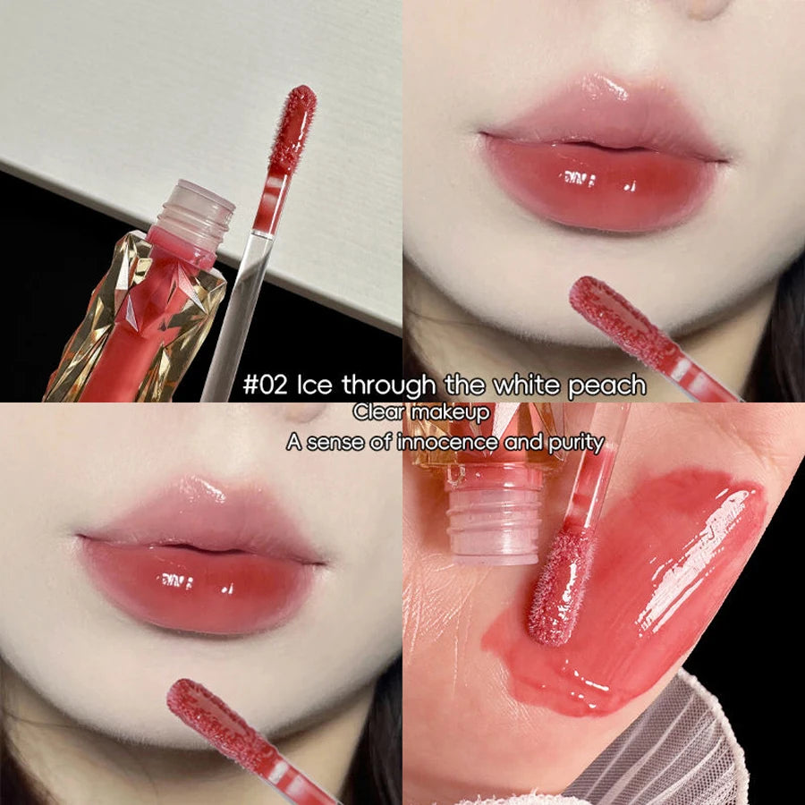 MAXFINE 6-Shade Mirror Lip Gloss | Hydrating Liquid Lipstick Liquid Lip Gloss QXL 02