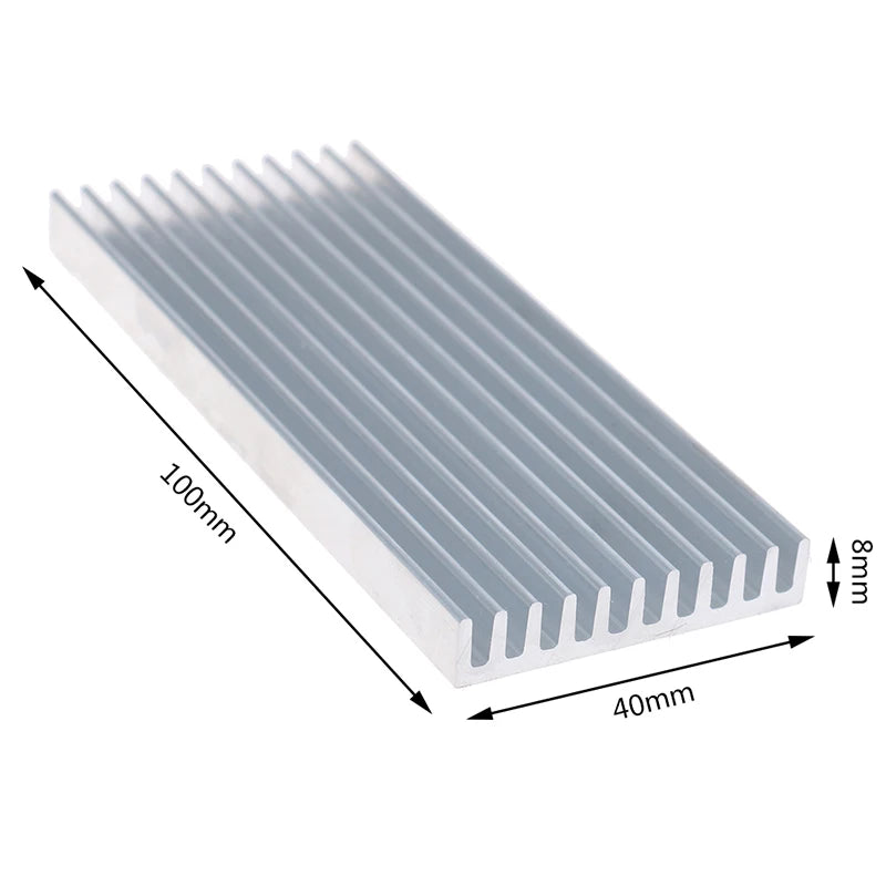 Aluminum LED Heat Sink Radiator | Air-Cooled Thermal Management LED Heat Sink QXL 100408mm